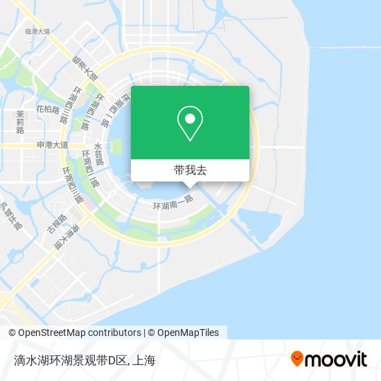 滴水湖环湖景观带D区地图