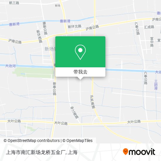 上海市南汇新场龙桥五金厂地图