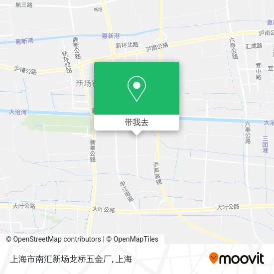 上海市南汇新场龙桥五金厂地图