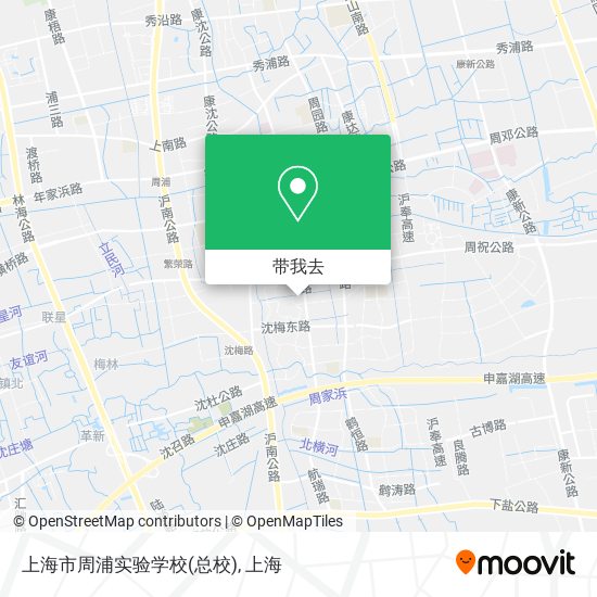 上海市周浦实验学校(总校)地图