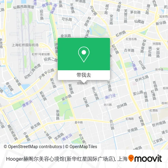 Hooger赫阁尔美容心境馆(新华红星国际广场店)地图