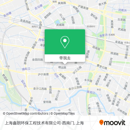 上海鑫朗环保工程技术有限公司-西南门地图