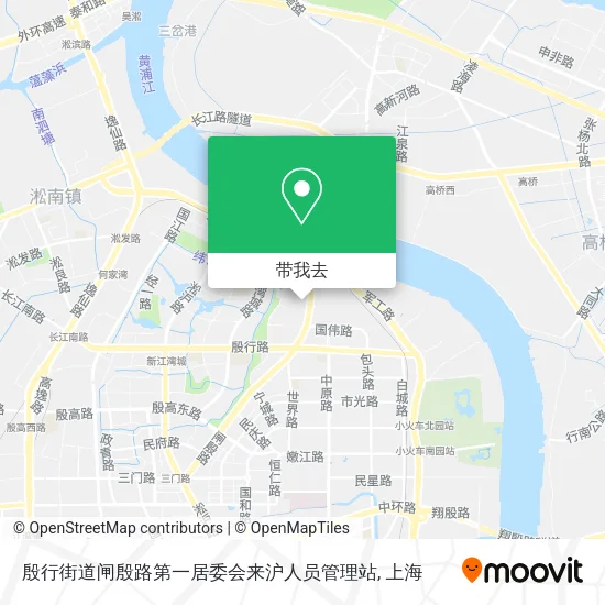 殷行街道闸殷路第一居委会来沪人员管理站地图