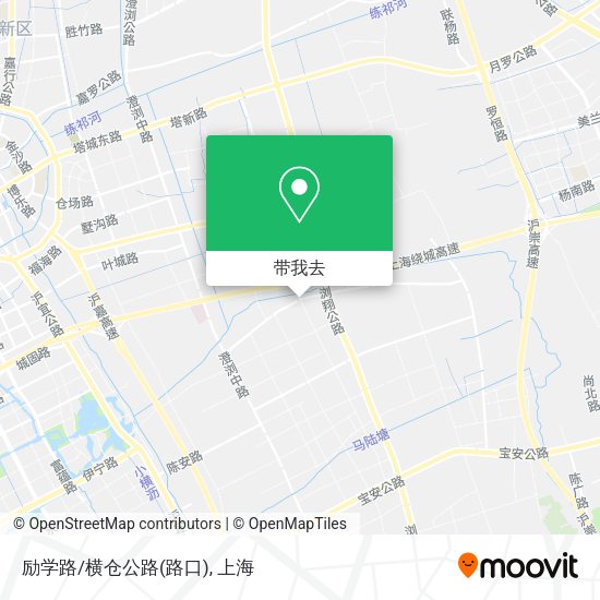 励学路/横仓公路(路口)地图
