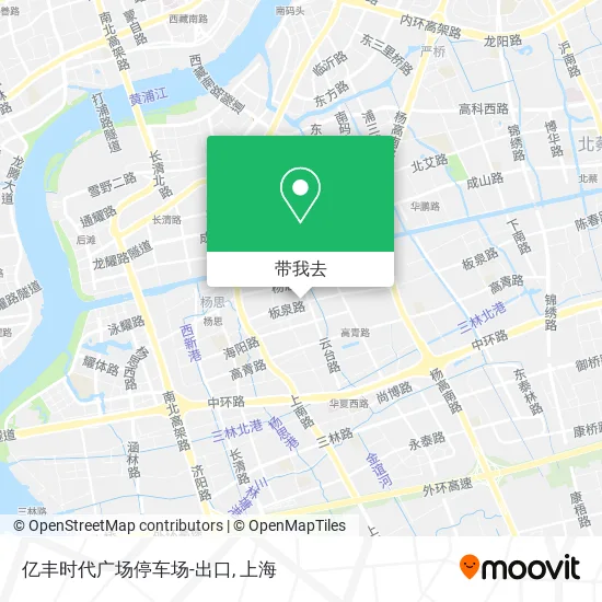 亿丰时代广场停车场-出口地图