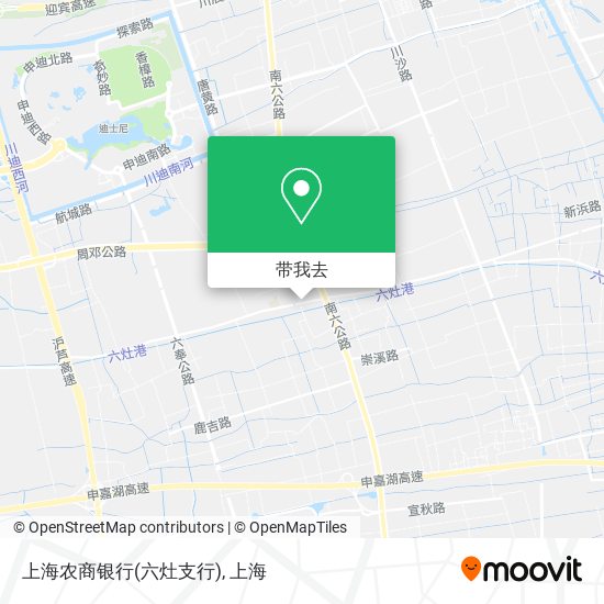 上海农商银行(六灶支行)地图