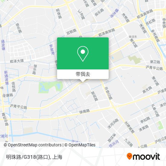 明珠路/G318(路口)地图