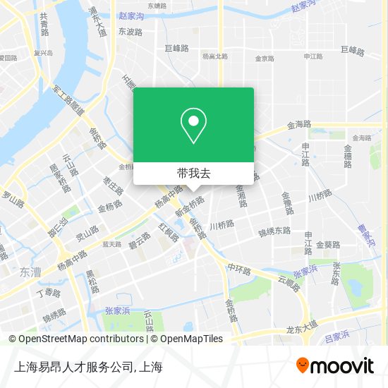 上海易昂人才服务公司地图