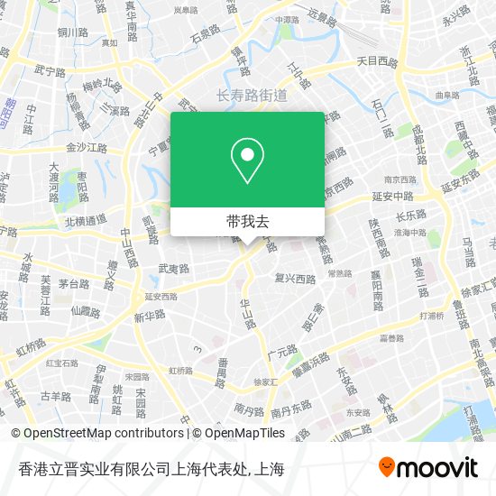 香港立晋实业有限公司上海代表处地图