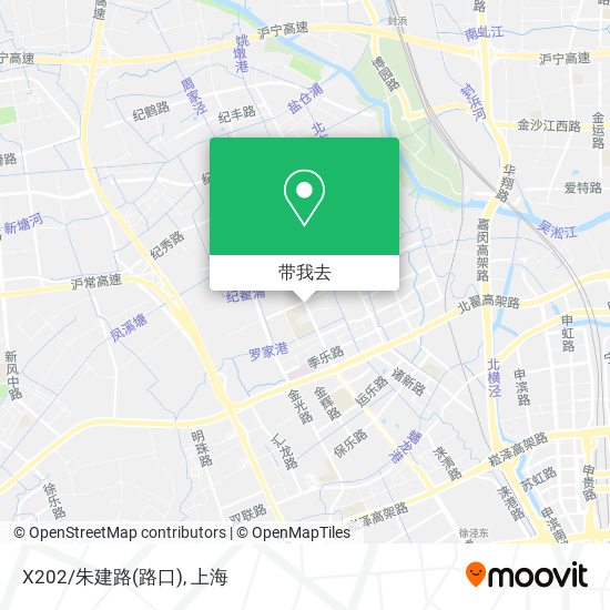 X202/朱建路(路口)地图