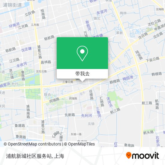 浦航新城社区服务站地图