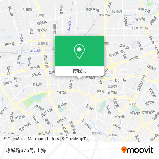 凉城路375号地图