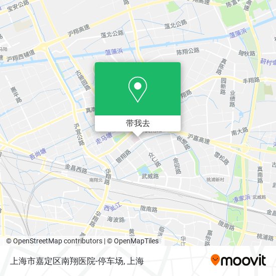 上海市嘉定区南翔医院-停车场地图