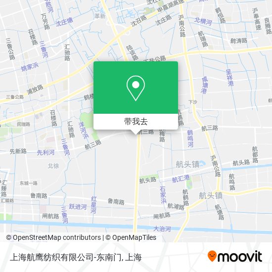 上海航鹰纺织有限公司-东南门地图