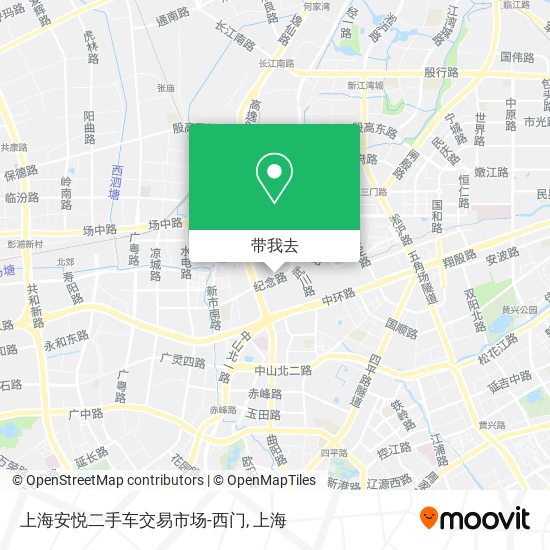 上海安悦二手车交易市场-西门地图