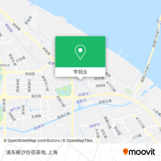 浦东横沙住宿基地地图