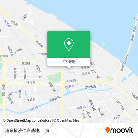 浦东横沙住宿基地地图