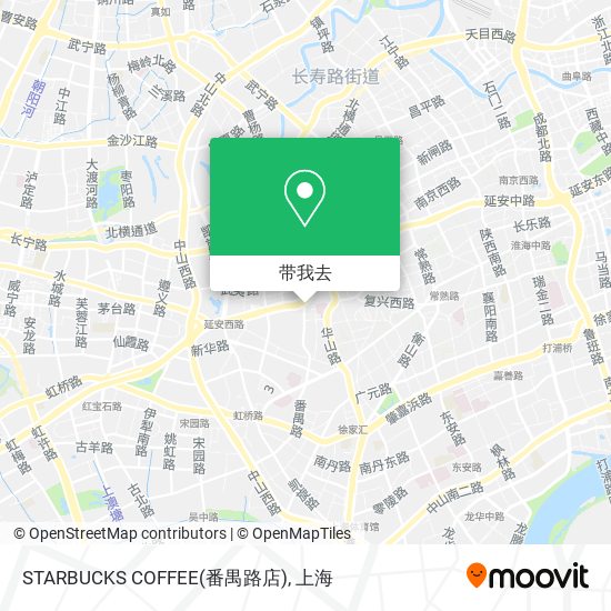 STARBUCKS COFFEE(番禺路店)地图