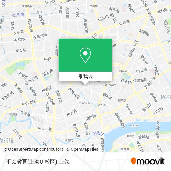 汇众教育(上海UI校区)地图