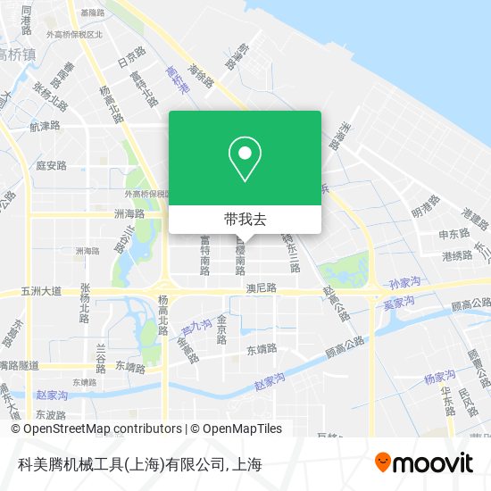 科美腾机械工具(上海)有限公司地图