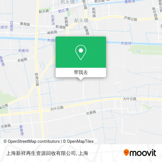 上海新祥再生资源回收有限公司地图