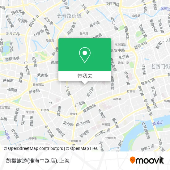 凯撒旅游(淮海中路店)地图