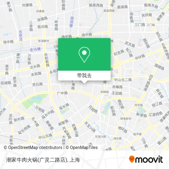 潮家牛肉火锅(广灵二路店)地图