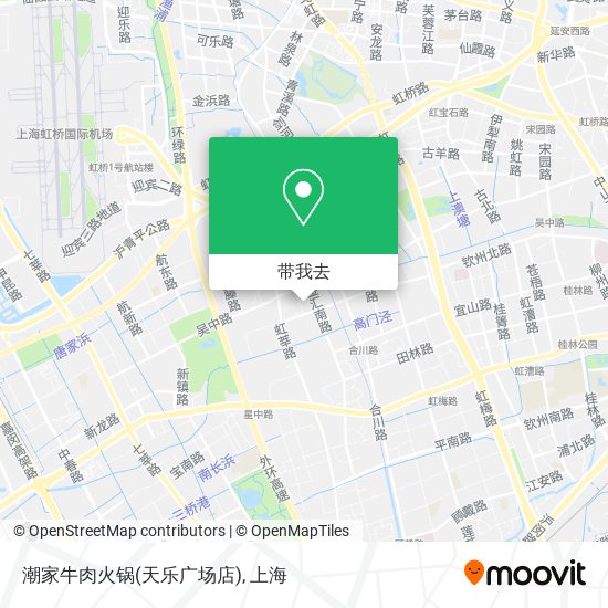 潮家牛肉火锅(天乐广场店)地图