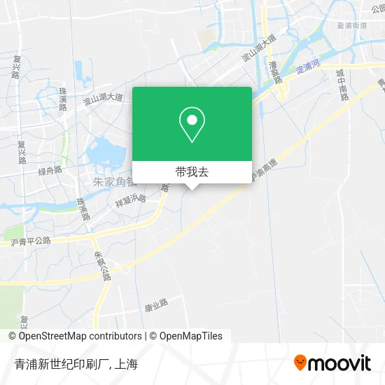 青浦新世纪印刷厂地图