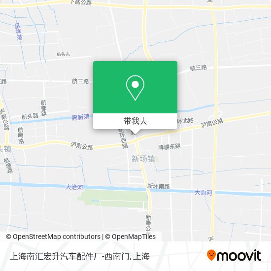 上海南汇宏升汽车配件厂-西南门地图