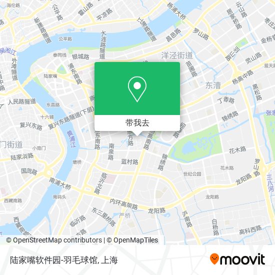 陆家嘴软件园-羽毛球馆地图