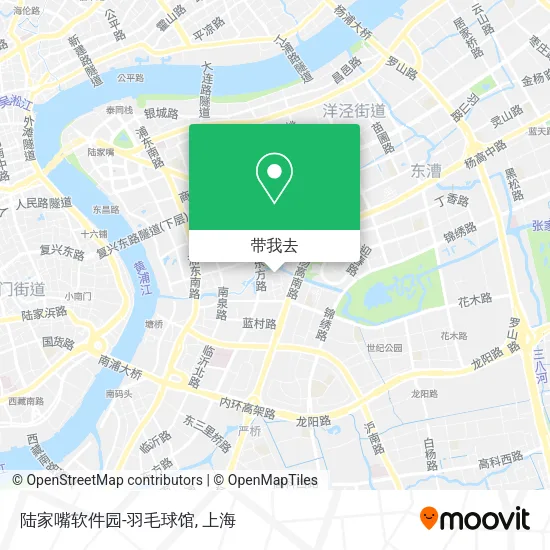 陆家嘴软件园-羽毛球馆地图
