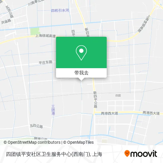 四团镇平安社区卫生服务中心(西南门)地图