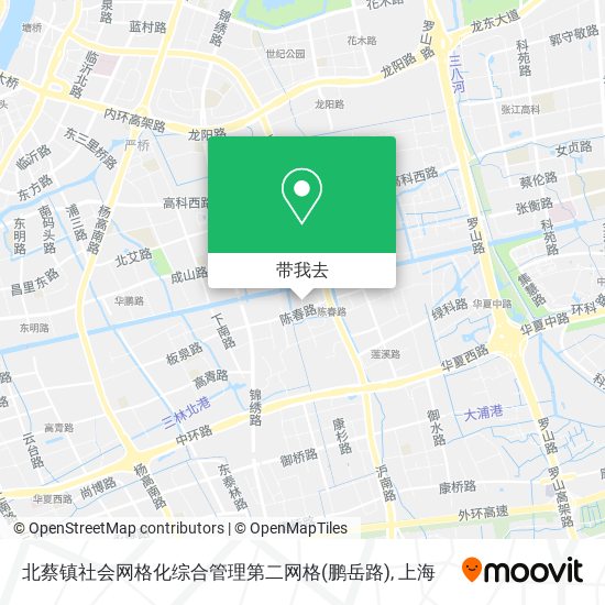 北蔡镇社会网格化综合管理第二网格(鹏岳路)地图