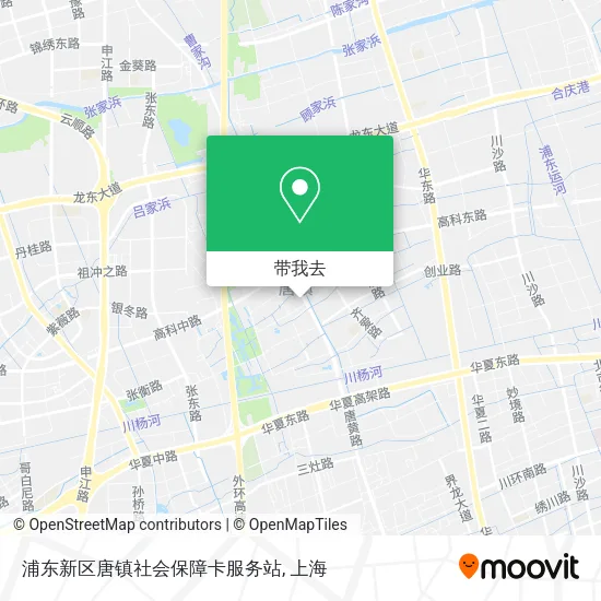 浦东新区唐镇社会保障卡服务站地图