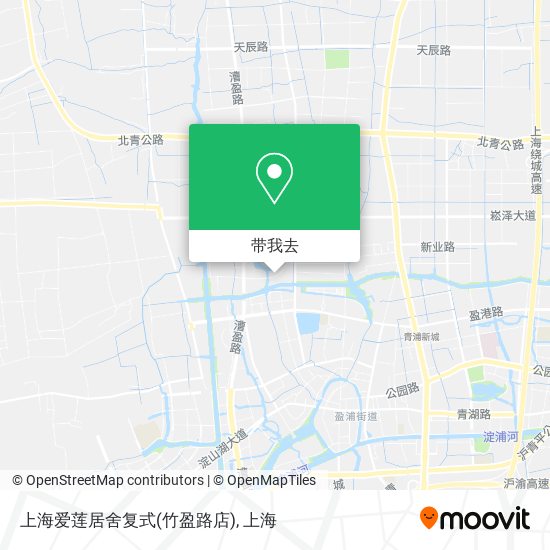 上海爱莲居舍复式(竹盈路店)地图