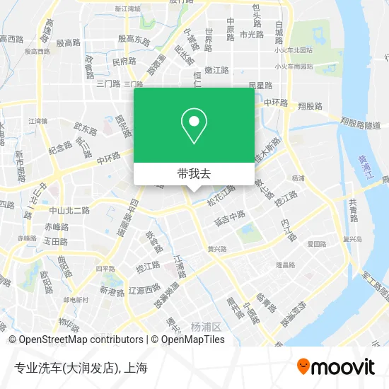 专业洗车(大润发店)地图