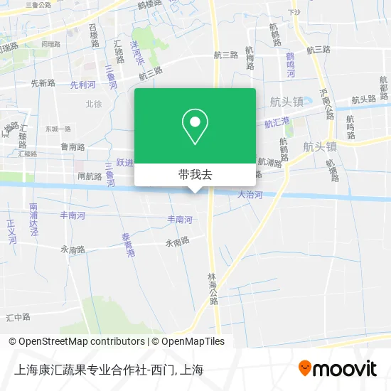 上海康汇蔬果专业合作社-西门地图