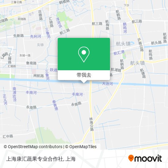 上海康汇蔬果专业合作社地图