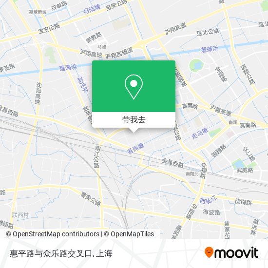 惠平路与众乐路交叉口地图