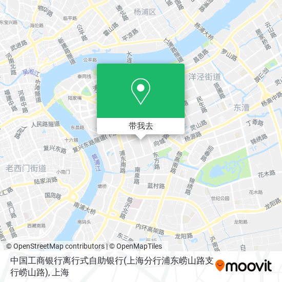 中国工商银行离行式自助银行(上海分行浦东崂山路支行崂山路)地图