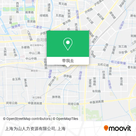 上海为山人力资源有限公司地图