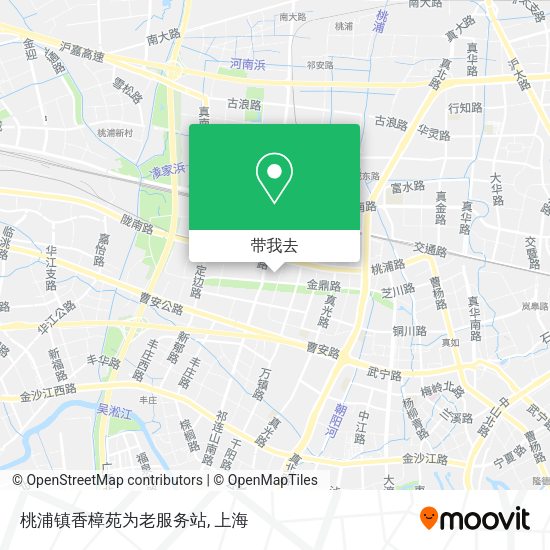 桃浦镇香樟苑为老服务站地图