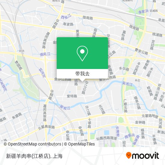 新疆羊肉串(江桥店)地图