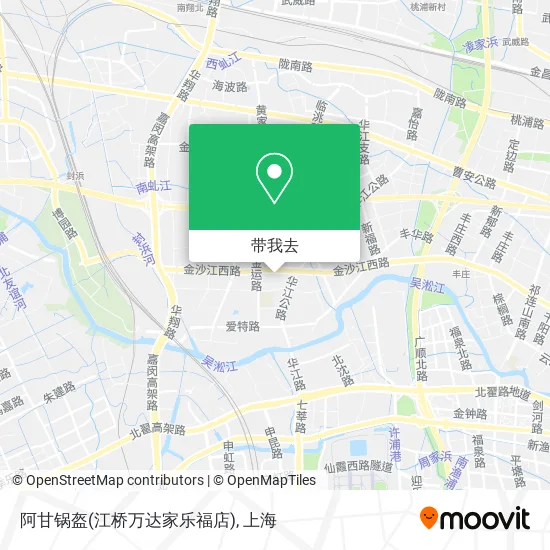 阿甘锅盔(江桥万达家乐福店)地图