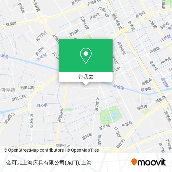 金可儿上海床具有限公司(东门)地图