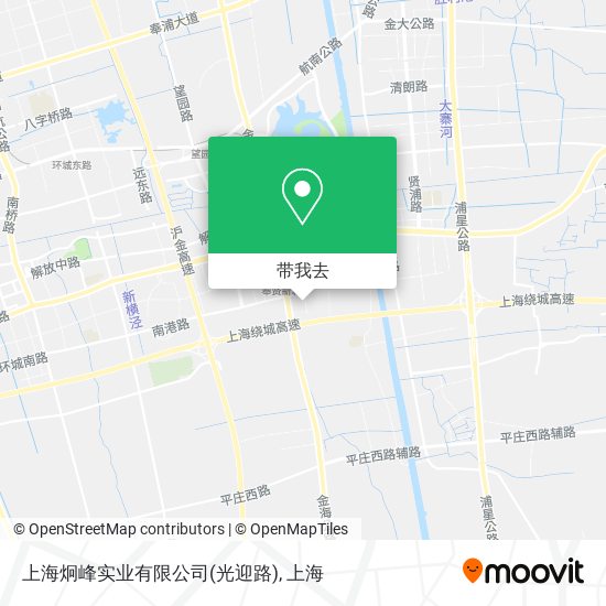 上海炯峰实业有限公司(光迎路)地图