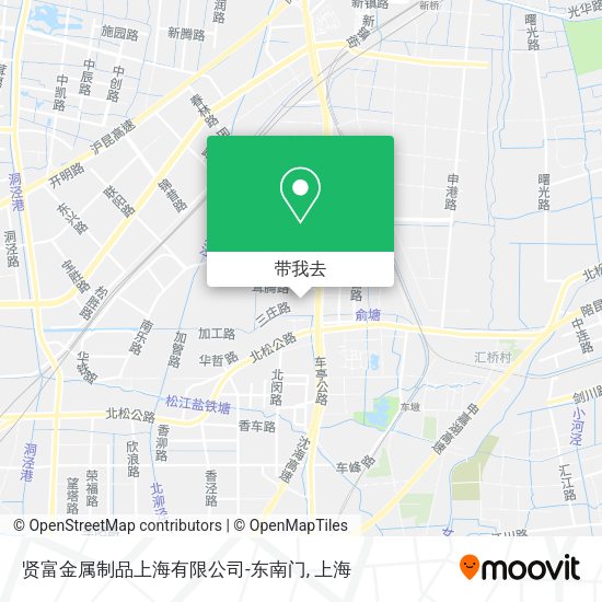 贤富金属制品上海有限公司-东南门地图