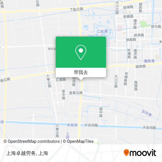 上海卓越劳务地图