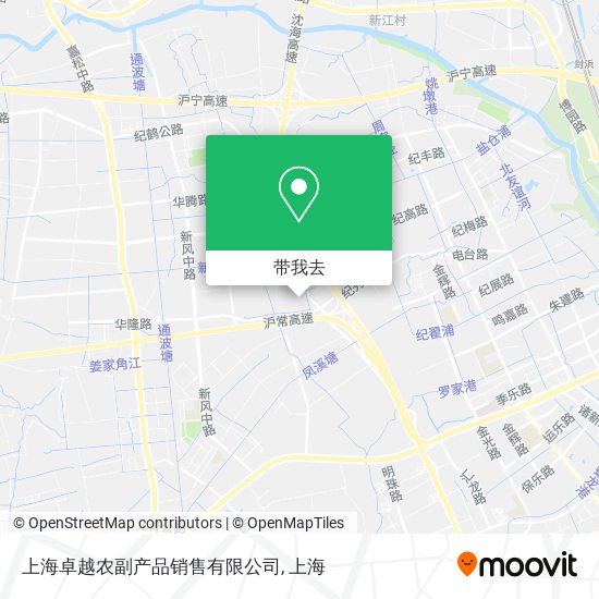 上海卓越农副产品销售有限公司地图